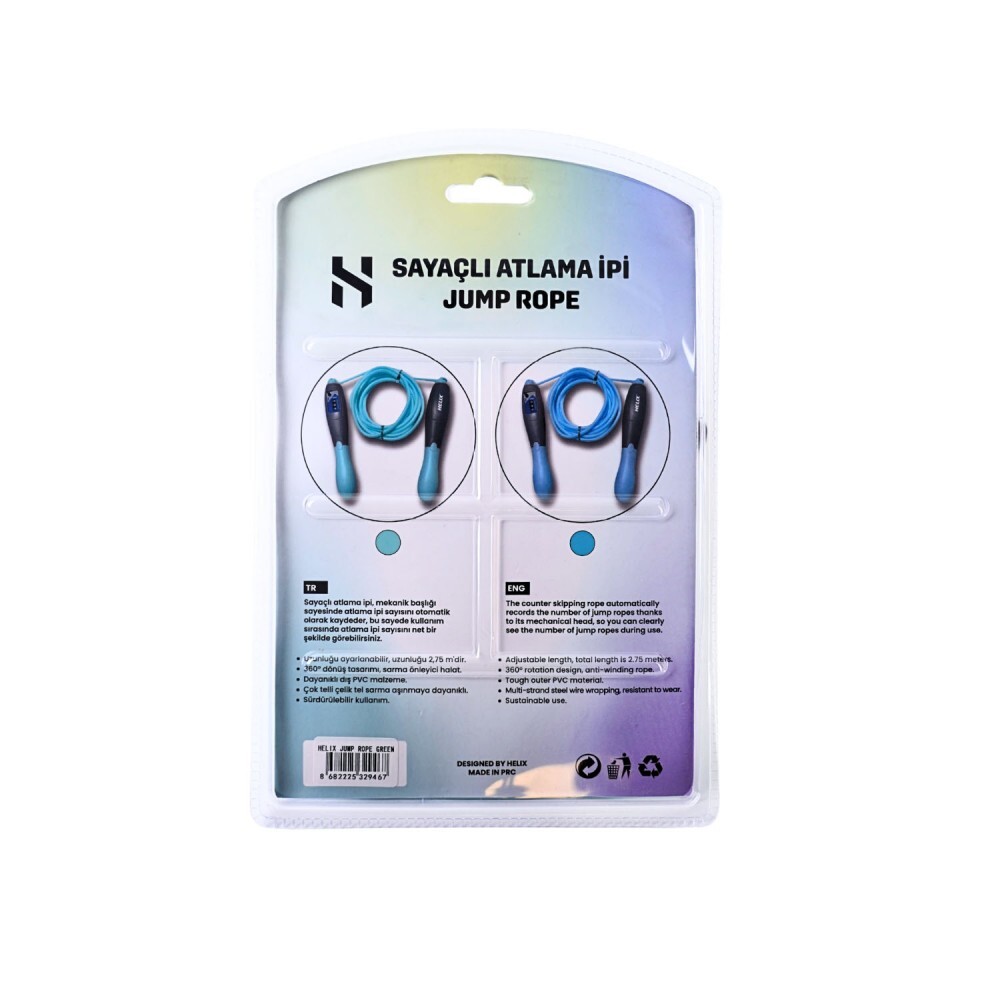 Helix Atlama İpi Mavi Sayaçlı - CJR-100 Helix Atlama İpi Mavi Sayaçlı - CJR-100